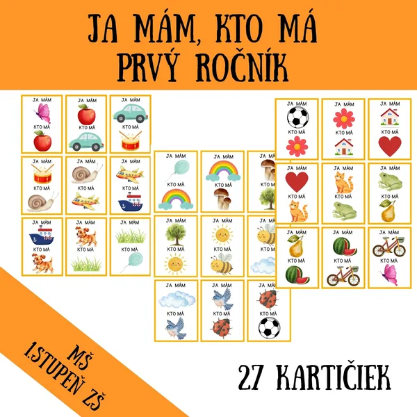 Ja mám, kto má - MŠ, 1.ročník