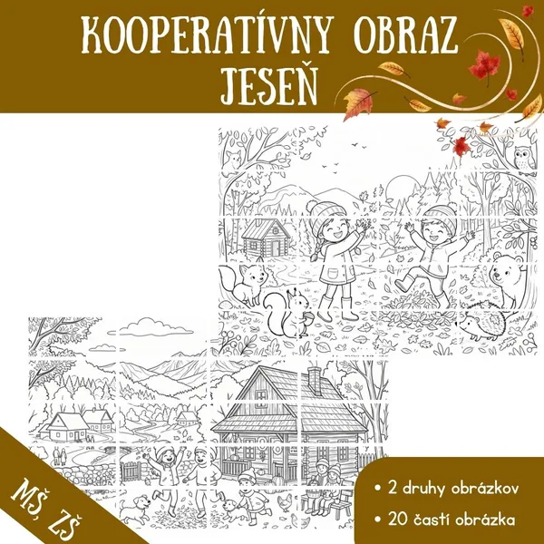 Kooperatívny obraz - jeseň