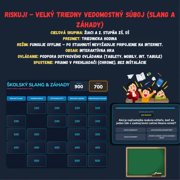 Riskuj! - Velký triedny vedomostný súboj (Slang a záhady)