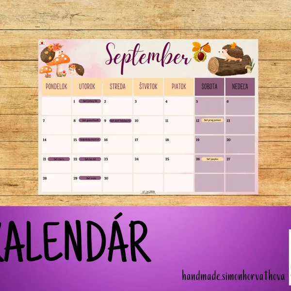 Kalendár September