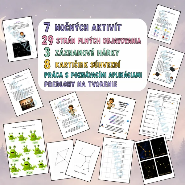 Nočné letné bádateľské aktivity – 7 aktivít na školský dvor, do triedy aj na letný tábor