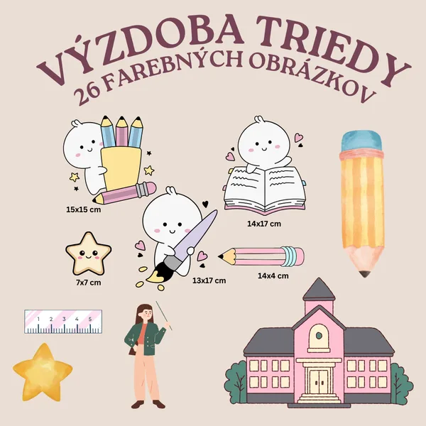 ☀️Septembrová výzdoba do triedy - Back to school kolekcia☀️
