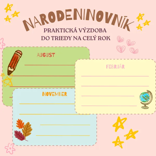 ☀️NARODENINOVNíK - Back to school kolekcia☀️
