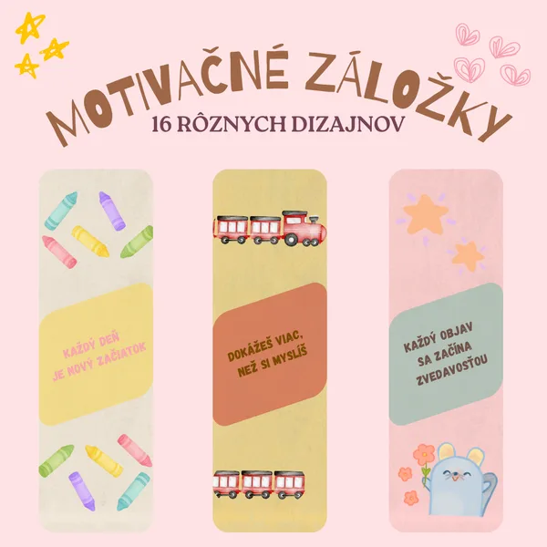 ☀️MOTIVAČNÉ ZÁLOŽKY - Back to school kolekcia☀️