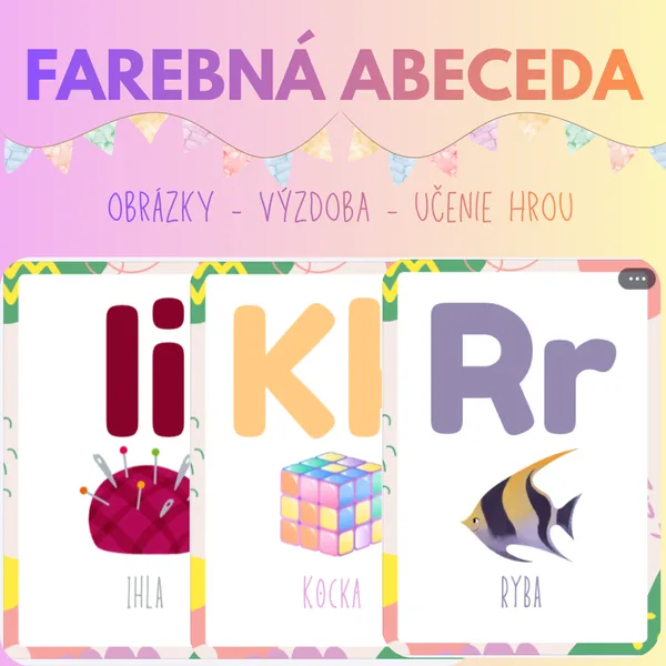 ☀️ABECEDA S OBRÁZKAMI - Back to school kolekcia☀️