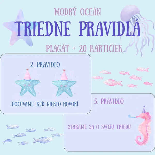 🌊PRAVIDLÁ TRIEDY - Modrý oceán🌊