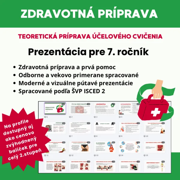 7. ročník - Zdravotná príprava, účelové cvičenie 