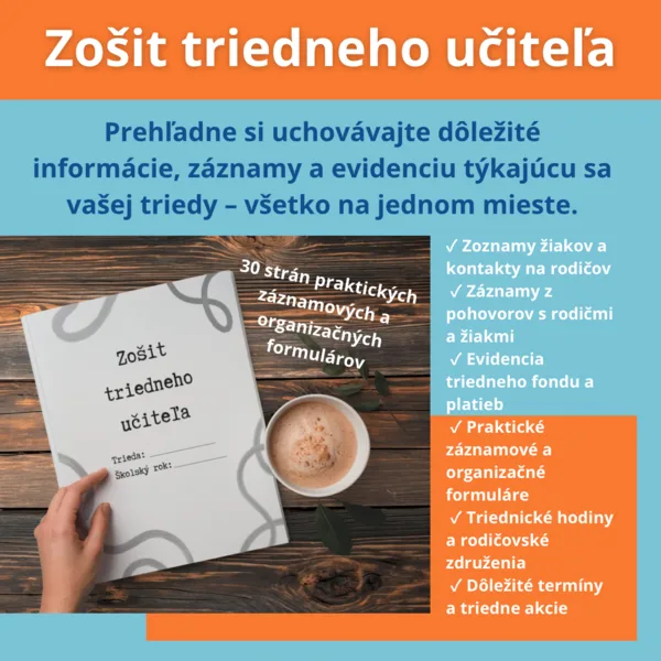 Triedna agenda - zošit triedneho učiteľa 