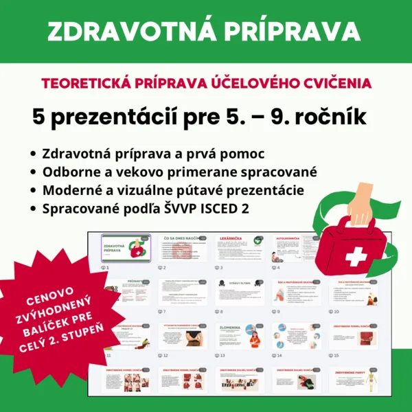 Balíček - Zdravotná príprava pre celý 2. stupeň