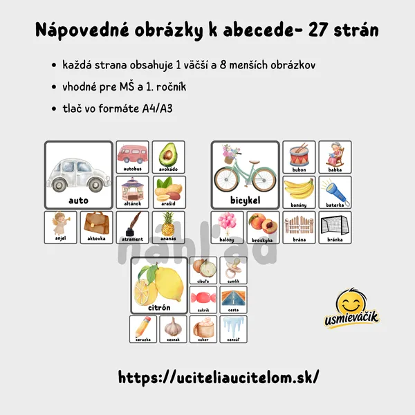 Obrázky k abecede