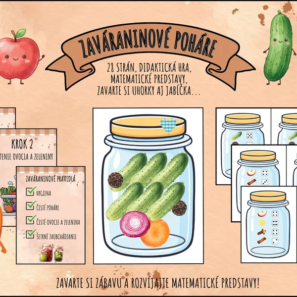 Zaváraninové poháre🥒🍎