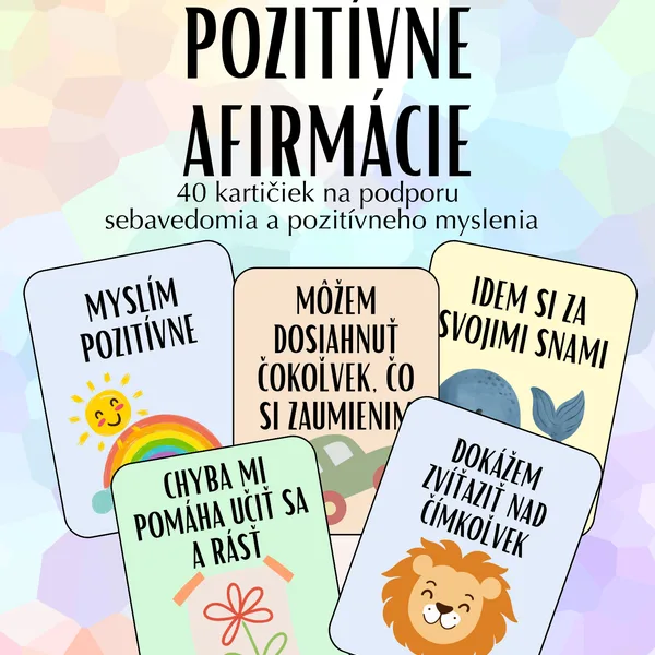 Pozitívne afirmácie - kartičky 
