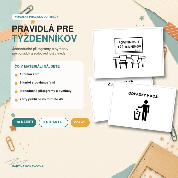 Pravidlá pre týždenníkov - piktogramy a symboly