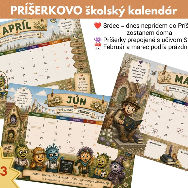 PRÍŠERKOVO – Školský kalendár 2026/2027