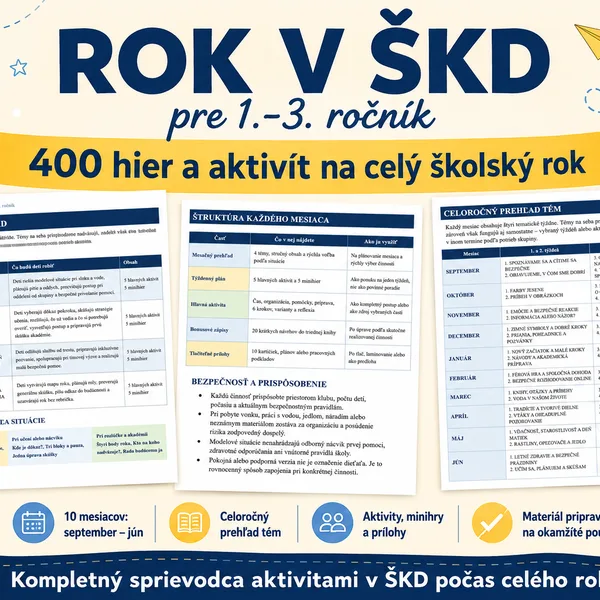 Rok v ŠKD - od septembra po jún