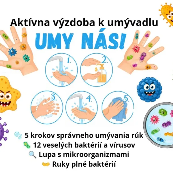 UMY NÁS! – Aktívna výzdoba k umývadlu 🧼👐