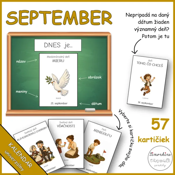 SEPTEMBER - kalendár