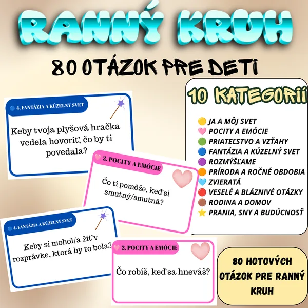 🌞 RANNÝ KRUH – 80 OTÁZOK NA SPOLOČNÚ DISKUSIU