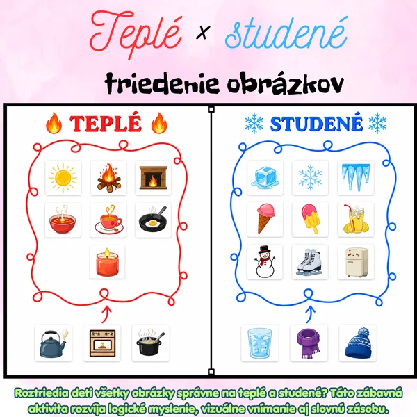 🌞 Teplé × studené – triedenie obrázkov❄️