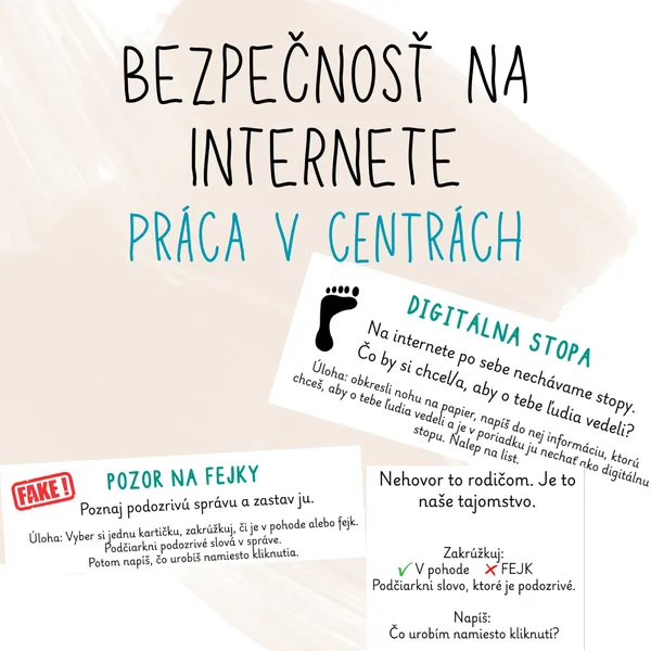 Bezpečnosť na internete – práca v centrách
