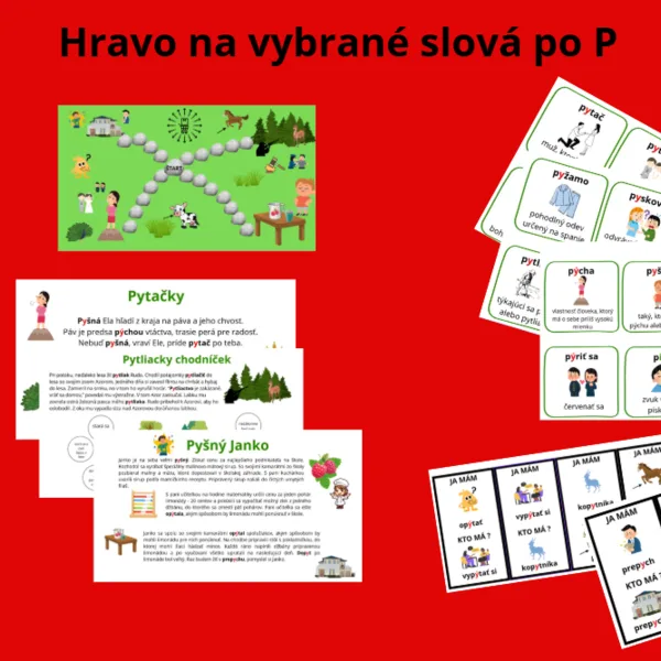 Hravo na vybrané slová po P