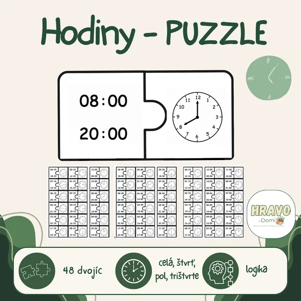 PUZZLE - Hodiny