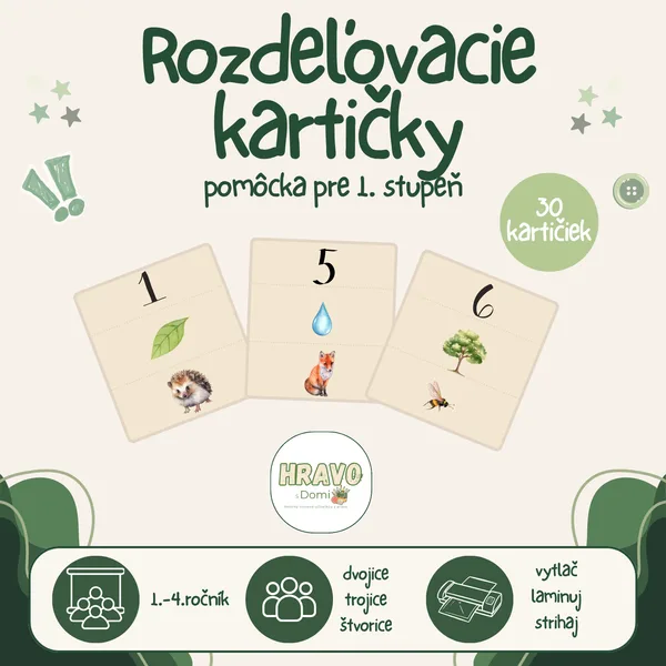 Rozdeľovacie kartičky