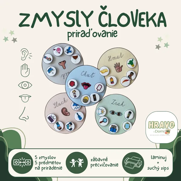 Zmysly - priraďovanie