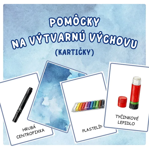 Pomôcky na VÝTVARNÚ VÝCHOVU