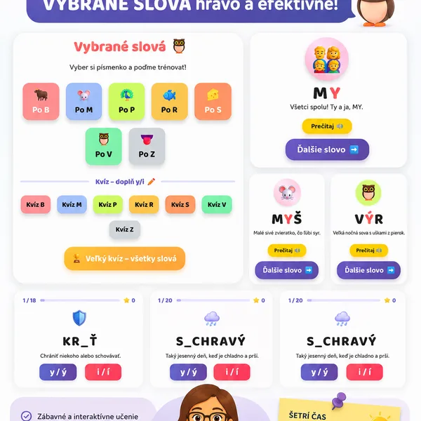 Vybrané slová pre tretiakov