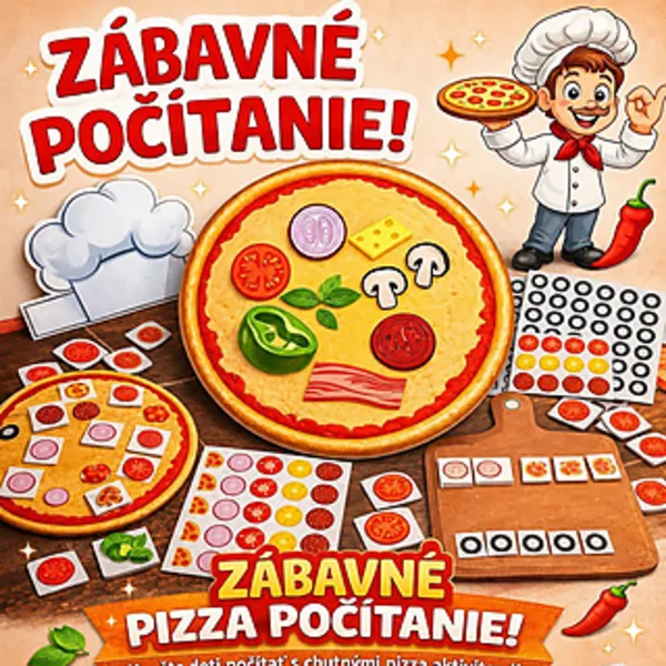 🍕 Zábavné počítanie pre 1. ročník a predškolákov 🍕