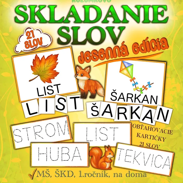 SKLADANIE SLOV - JESEŇ