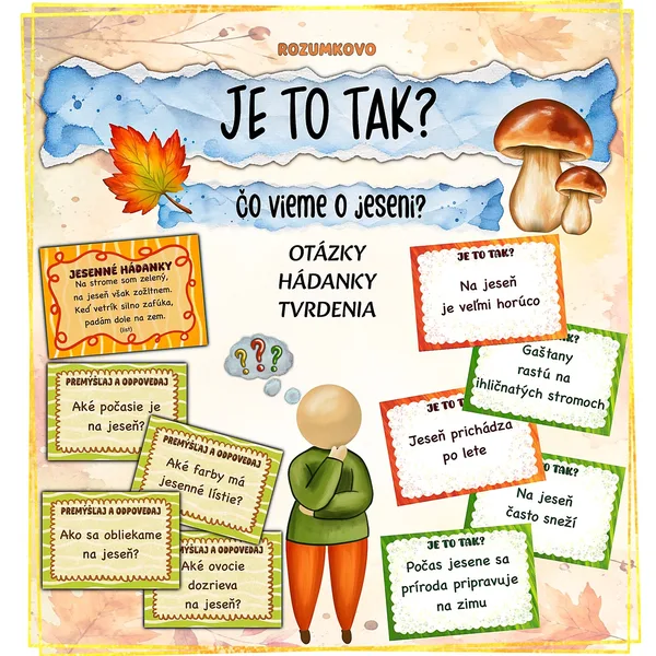 JE TO TAK? JESEŇ - tvrdenia, otázky a hádanky o jeseni