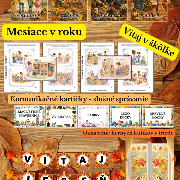 Vitajte v škôlke / jesenná výzdoba 
