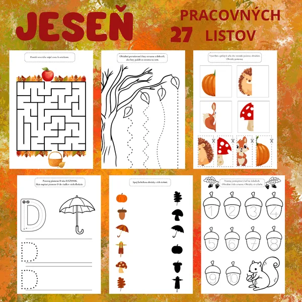 JESEŇ - pracovné listy