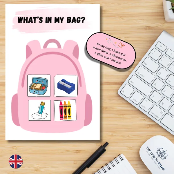 What's in my bag? — Anglická slovná zásoba školských potrieb