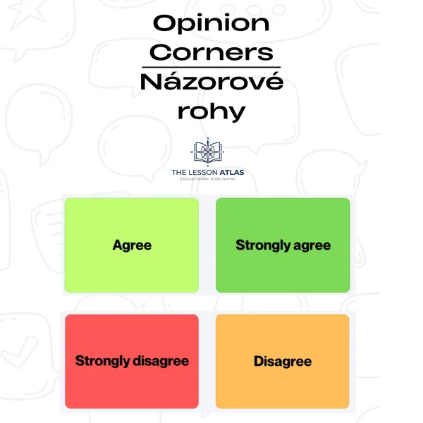 Opinion Corners – Uplatnenie názoru a diskusia v angličtine (A2–B2)