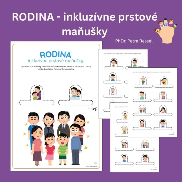 RODINA - prstové maňušky /inklúzia 