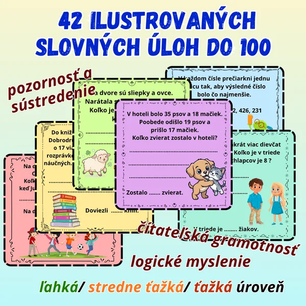 Slovné úlohy do 100 aj pre šikovných počtárov / počítanie do 100 / Finančná gramotnosť