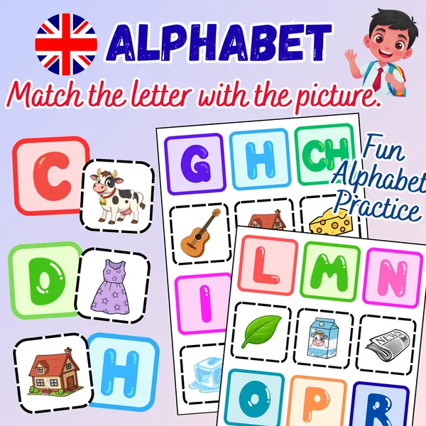 Alphabet - Memory Game / Abeceda - pexeso v angličtine