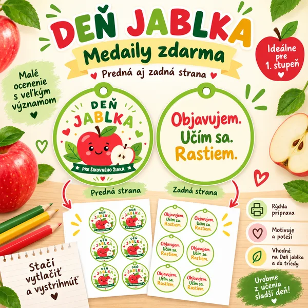 DEŇ JABLKA - MEDAILA