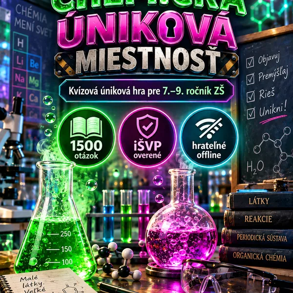 CHEMICKÁ ÚNIKOVÁ MIESTNOSŤ — kvízová apka pre 7.–9. ročník ZŠ