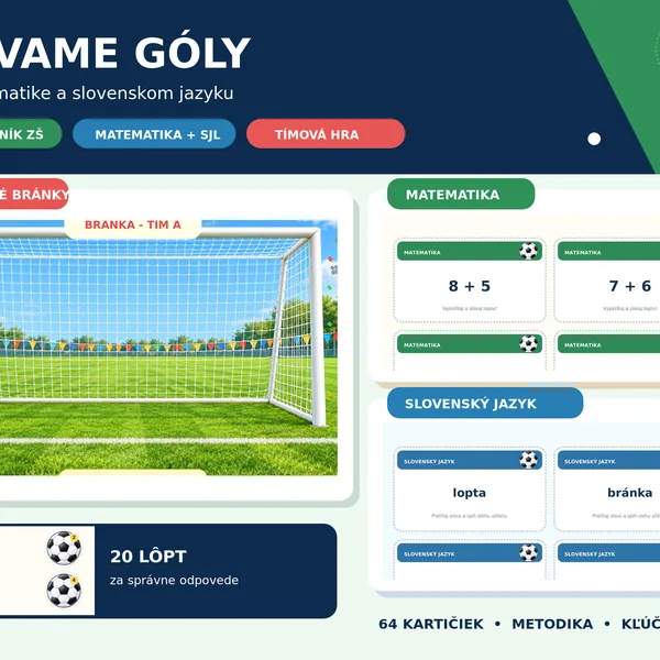 DÁVAME GÓLY v matematike aj slovenskom jazyku