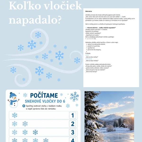 Počítame vločky-matematika