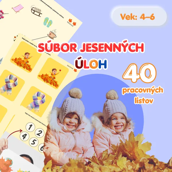 Jesenné úlohy na rozvoj zrakovej pozornosti pre deti vo veku 4–6 rokov