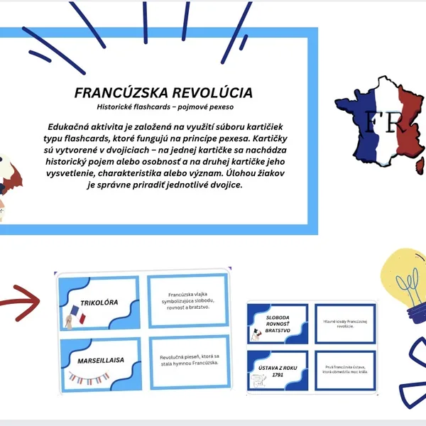 Francúzska revolúcia - pojmové pexeso