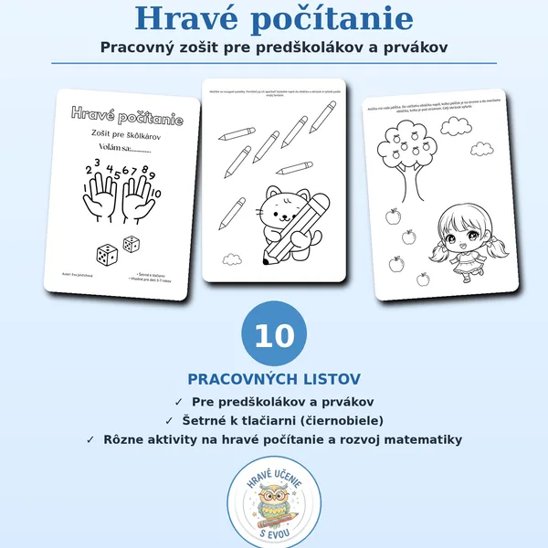 Hravé počítanie pre predškolákov a prvákov