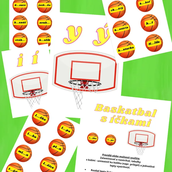 Basketbal s íčkami (po tvrdých a mäkkých spoluhláskach) 2. ročník