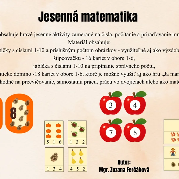 Jesenná matematika pre prvákov