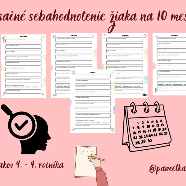 Mesačné sebahodnotenie žiaka